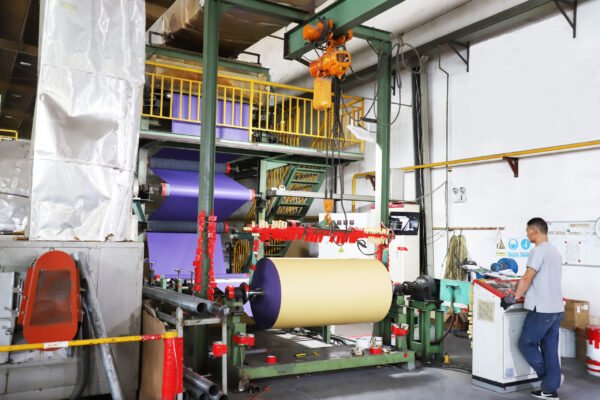 sandpaper manufacturing process illustration