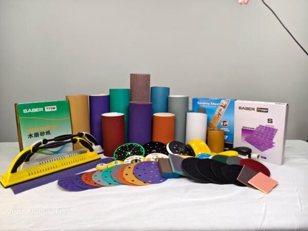 selection of high-quality sandpaper brands including NOVOGRIT