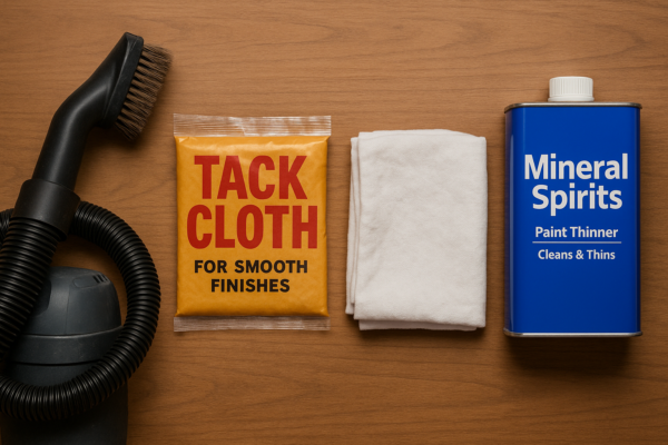 tools for cleaning sanding dust from wood