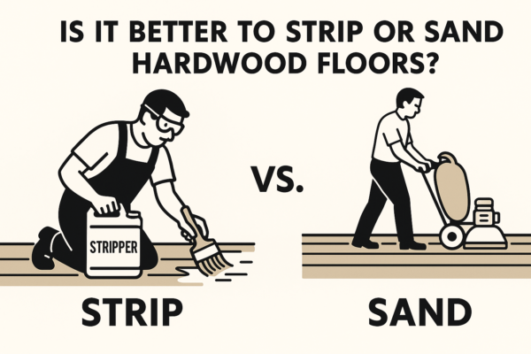 Sanding vs stripping hardwood floor finish