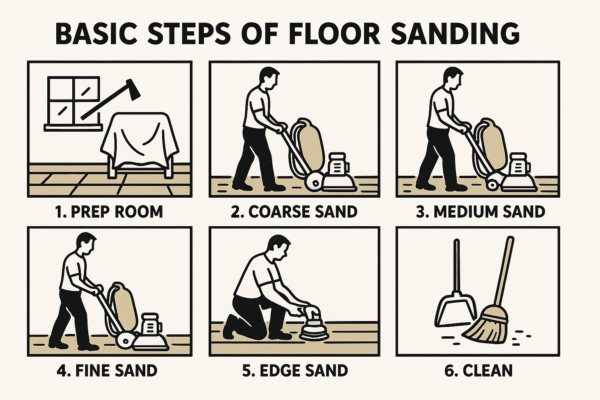 Beginner's guide to floor sanding steps