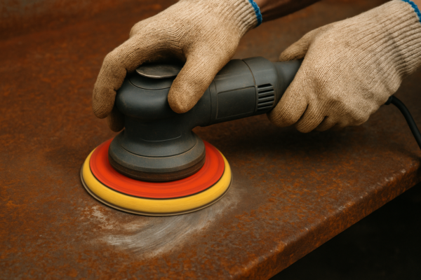 power sanding rust off metal power sanding rust off metal