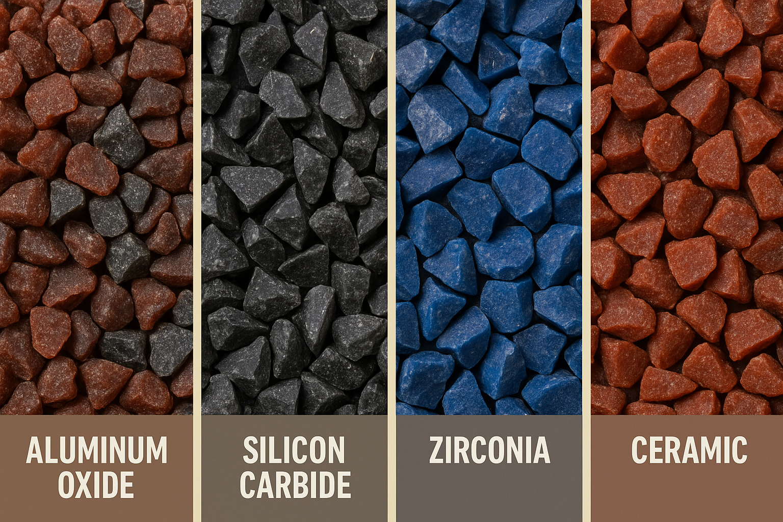 abrasive grain types