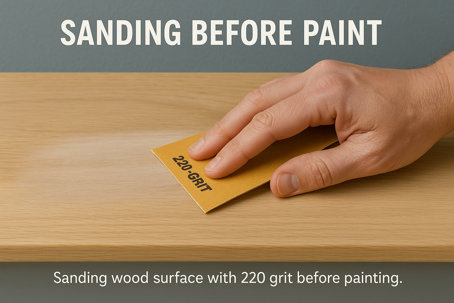 sanding before paint