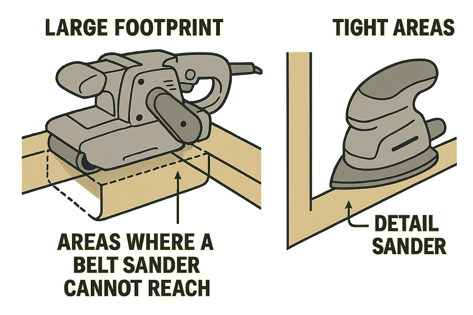 limitations of belt sander