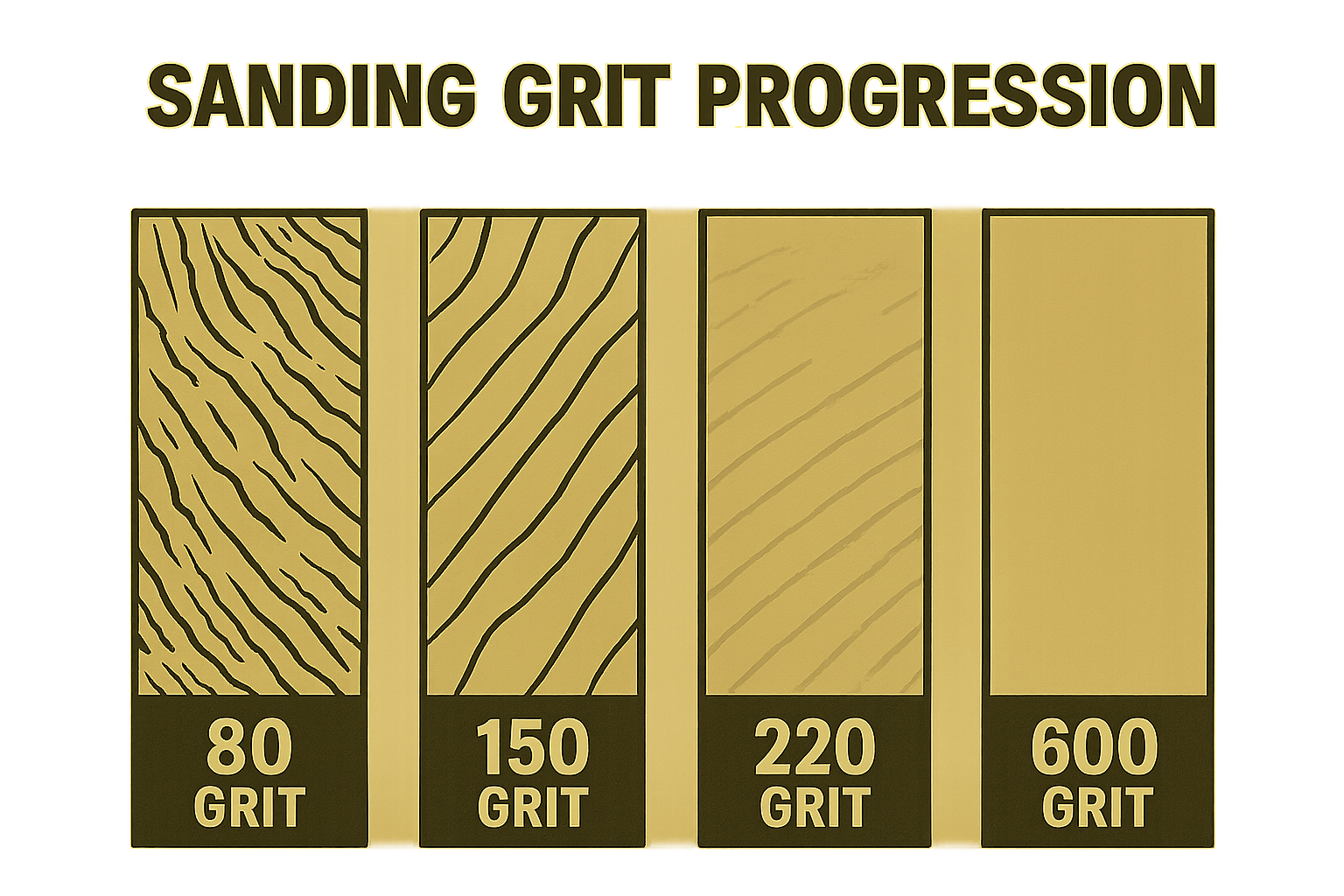 sanding grit progression