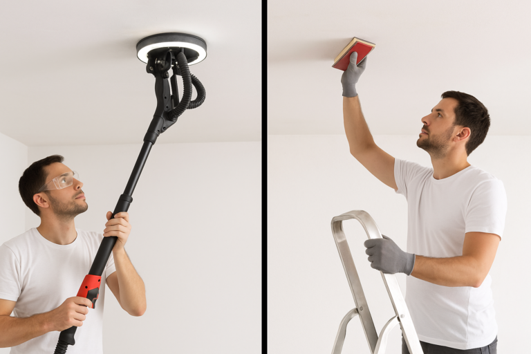 How to Sand a Ceiling: Easiest Way, Best Sander & Tips - Novogrit ...