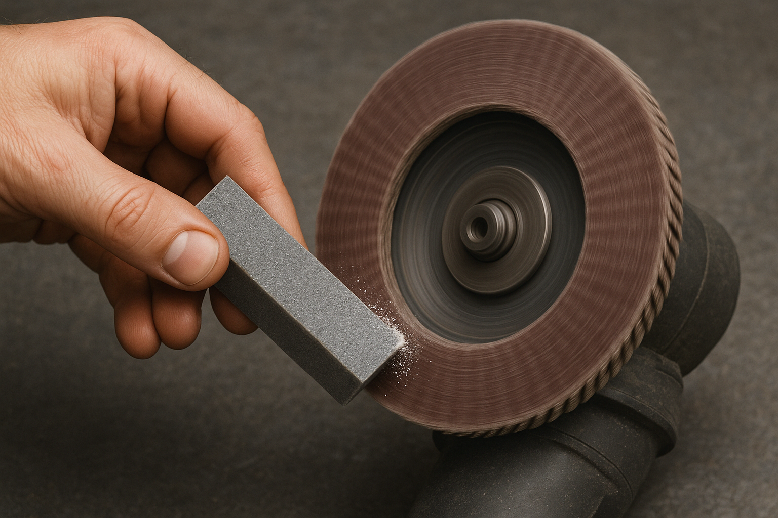 refreshing flap disc with dressing stick