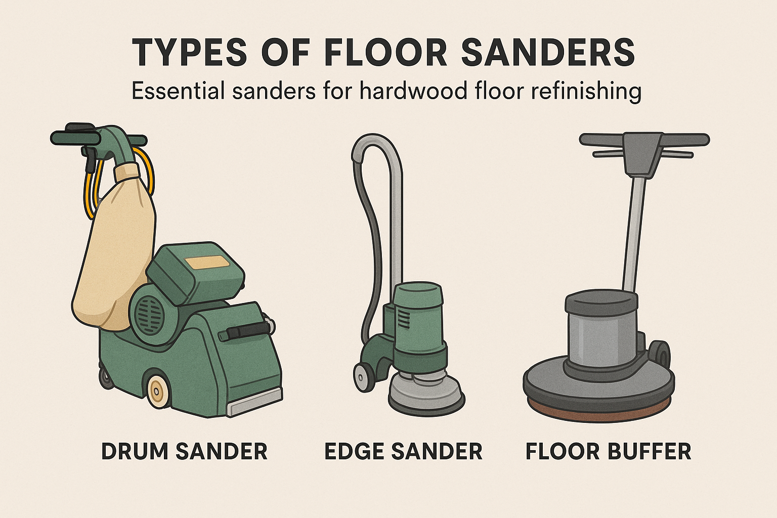 types of floor sanders