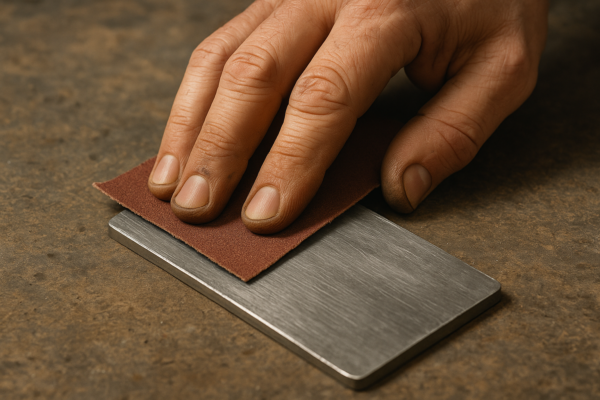 hand sanding metal surface hand sanding metal surface