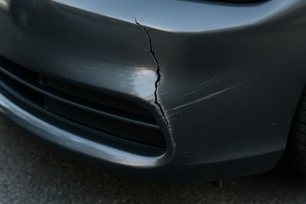 damaged plastic car bumper damaged plastic car bumper