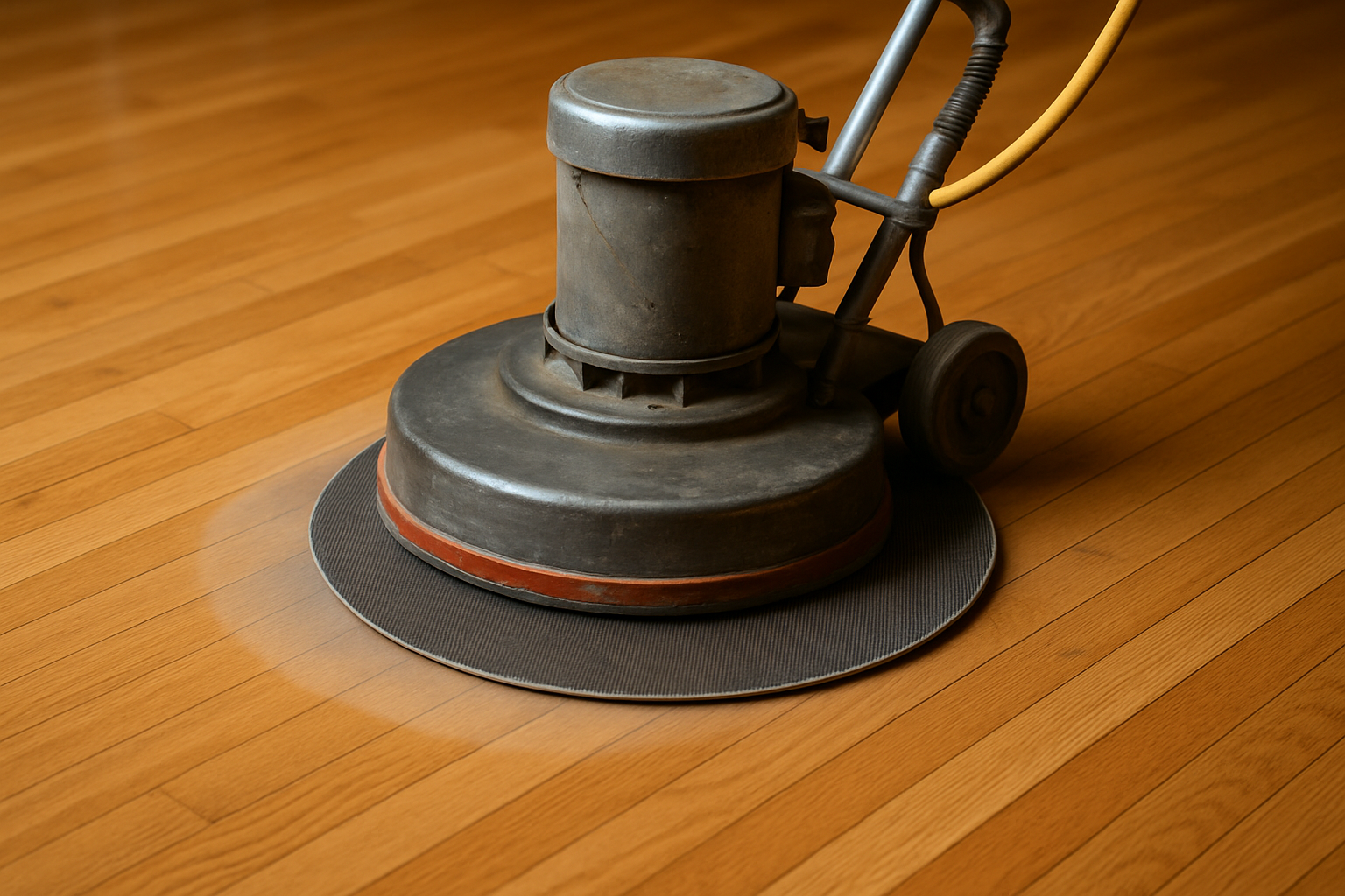 floor buffer with sanding screen
