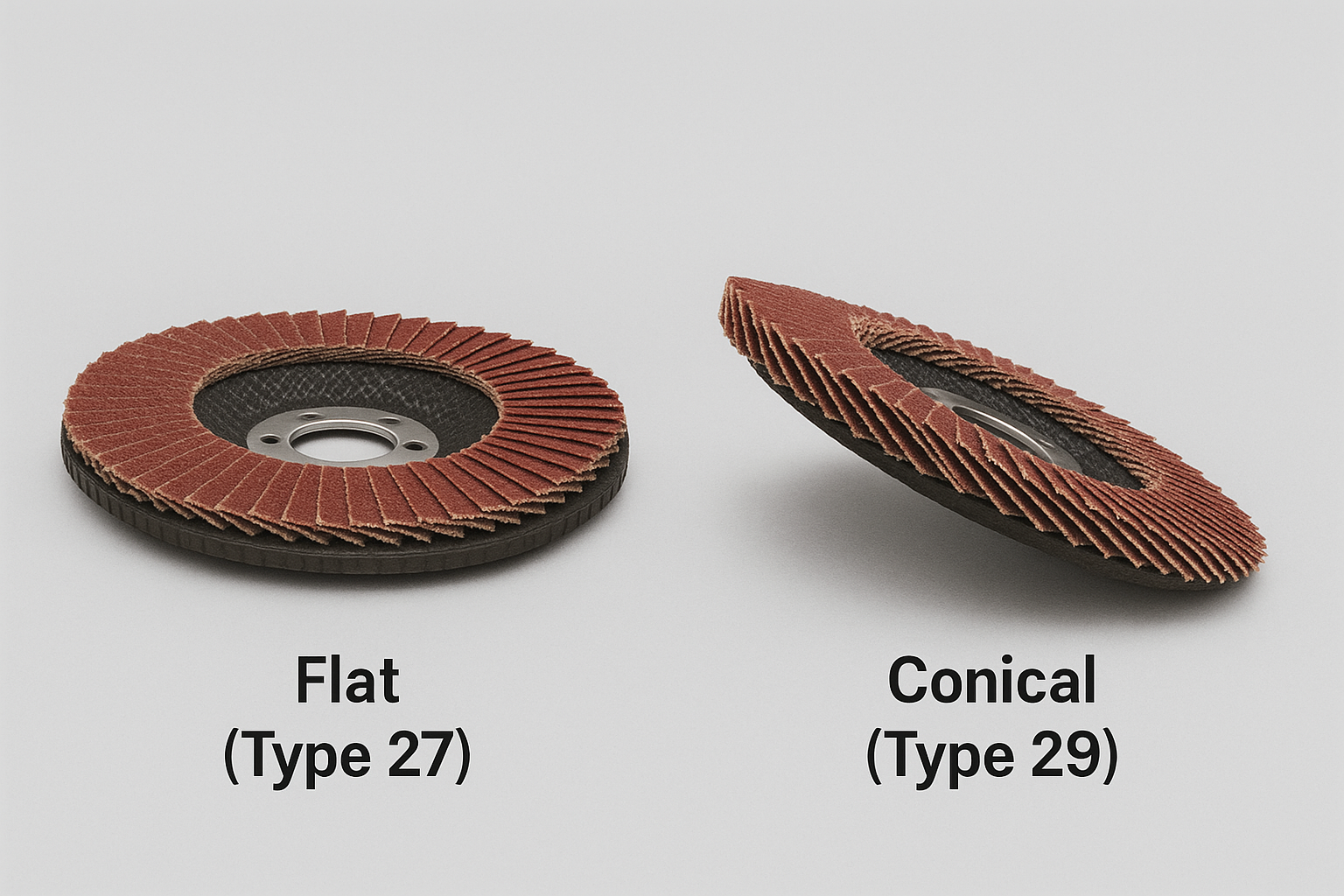 type 27 vs type 29 flap disc
