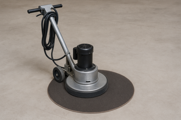 floor buffer with screen