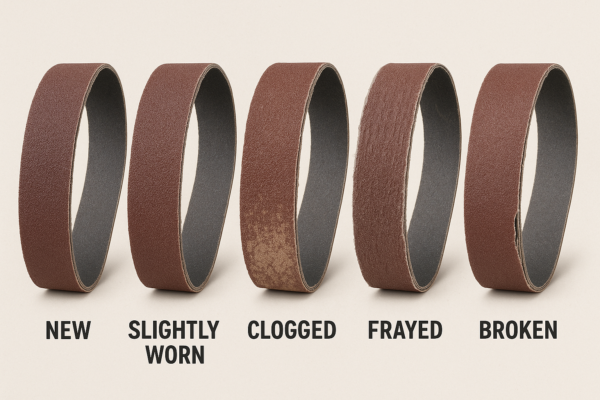 sanding belt wear indicators