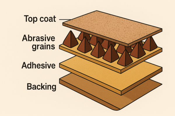 sandpaper layers diagram