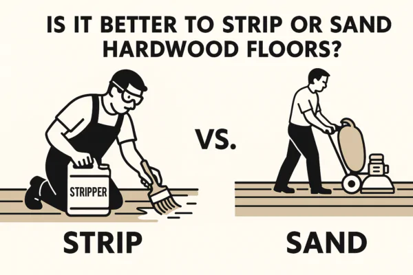 Sanding vs stripping hardwood floor finish