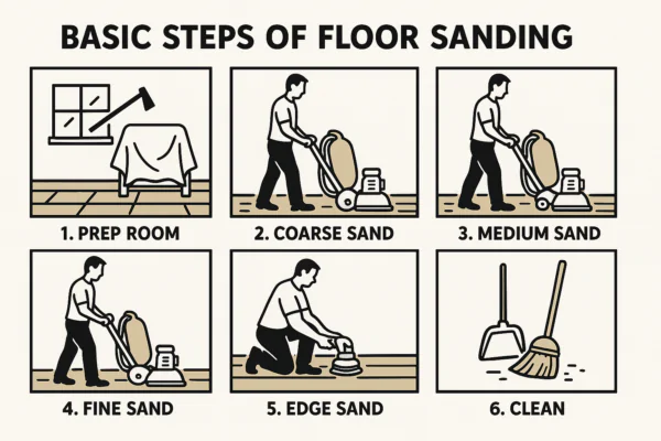 Beginner's guide to floor sanding steps