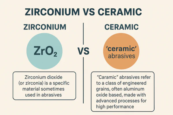 Zirconium vs Ceramic abrasives