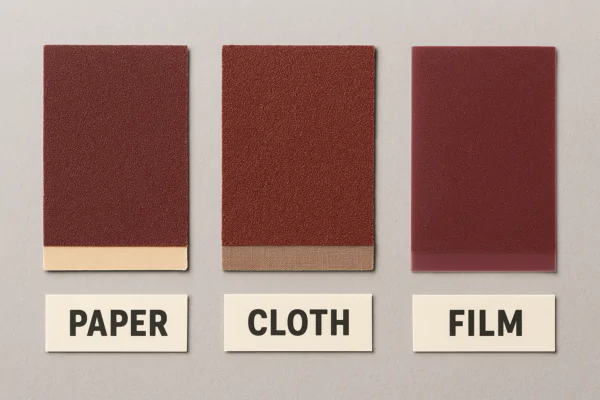 sandpaper backing materials samples