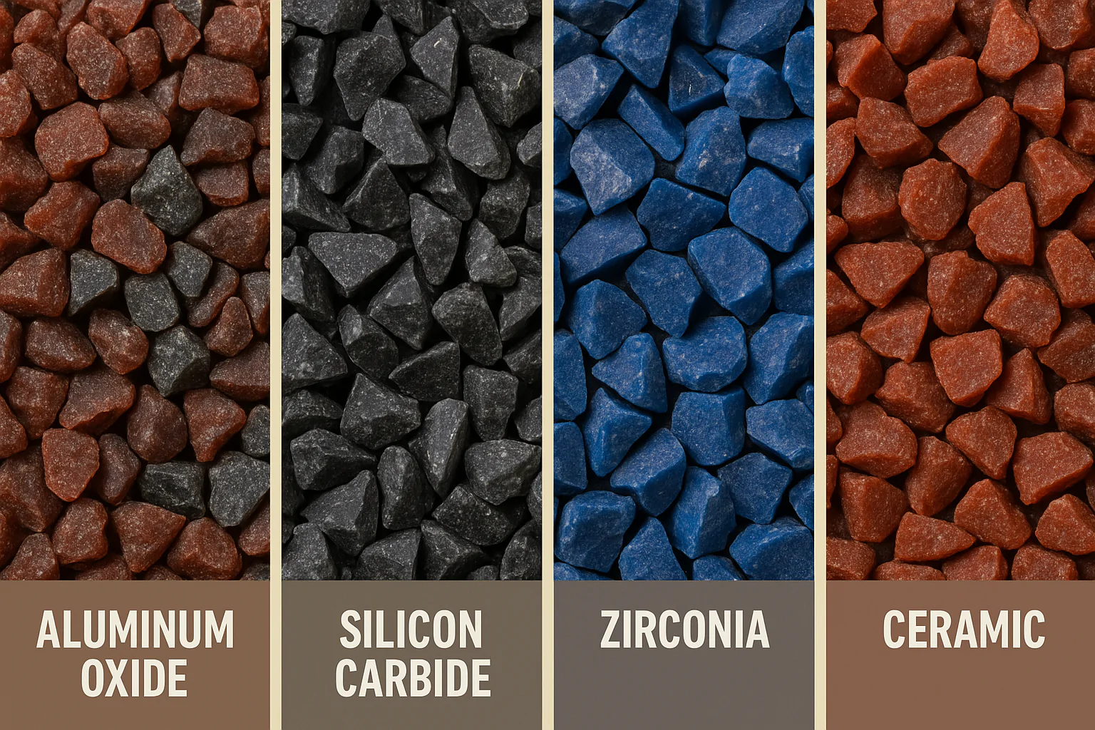 abrasive grain types