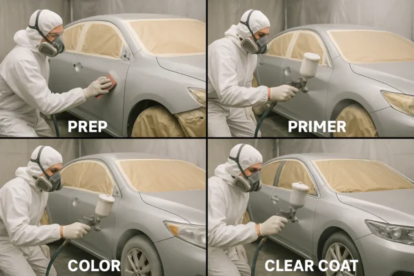 steps to painting a car