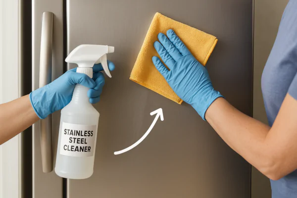 cleaning stainless steel appliance