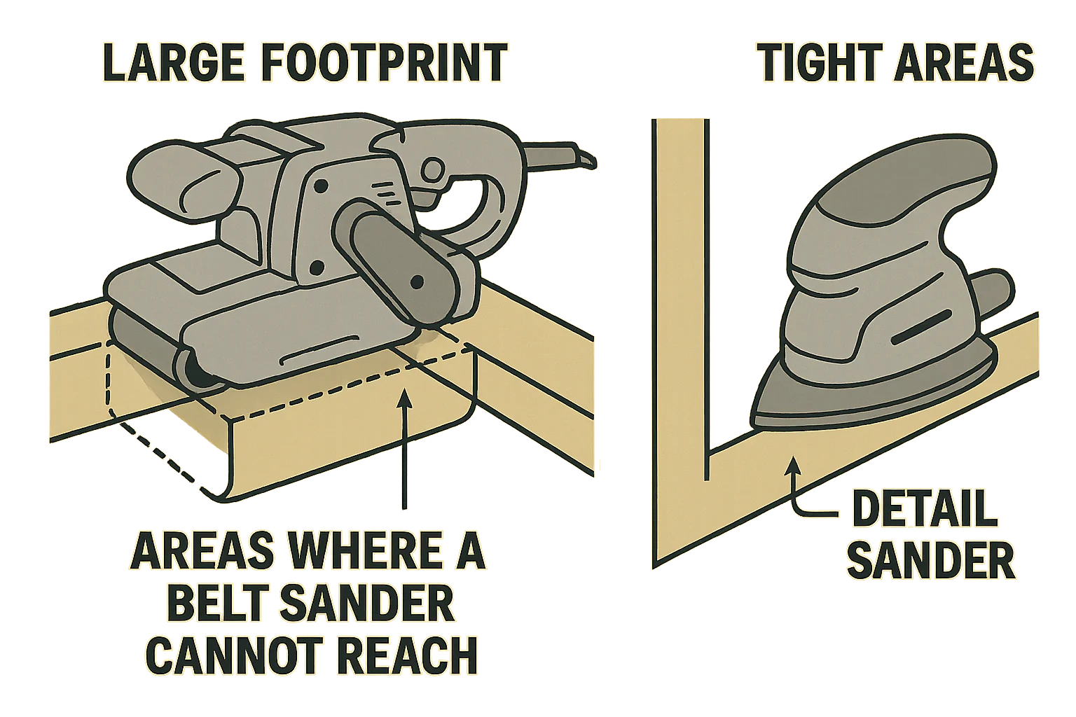 limitations of belt sander