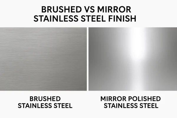 brushed vs mirror stainless steel finish