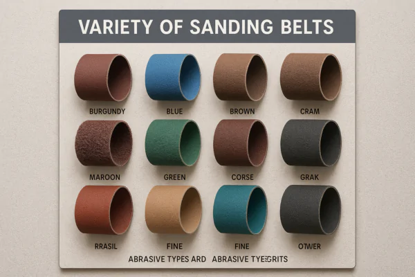 variety of sanding belts