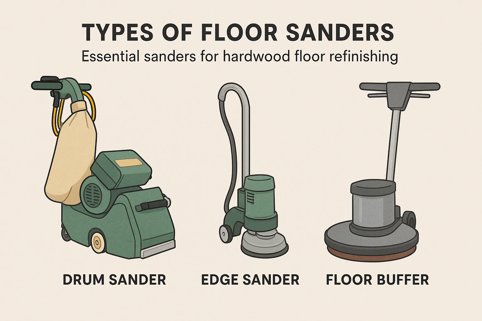 types of floor sanders