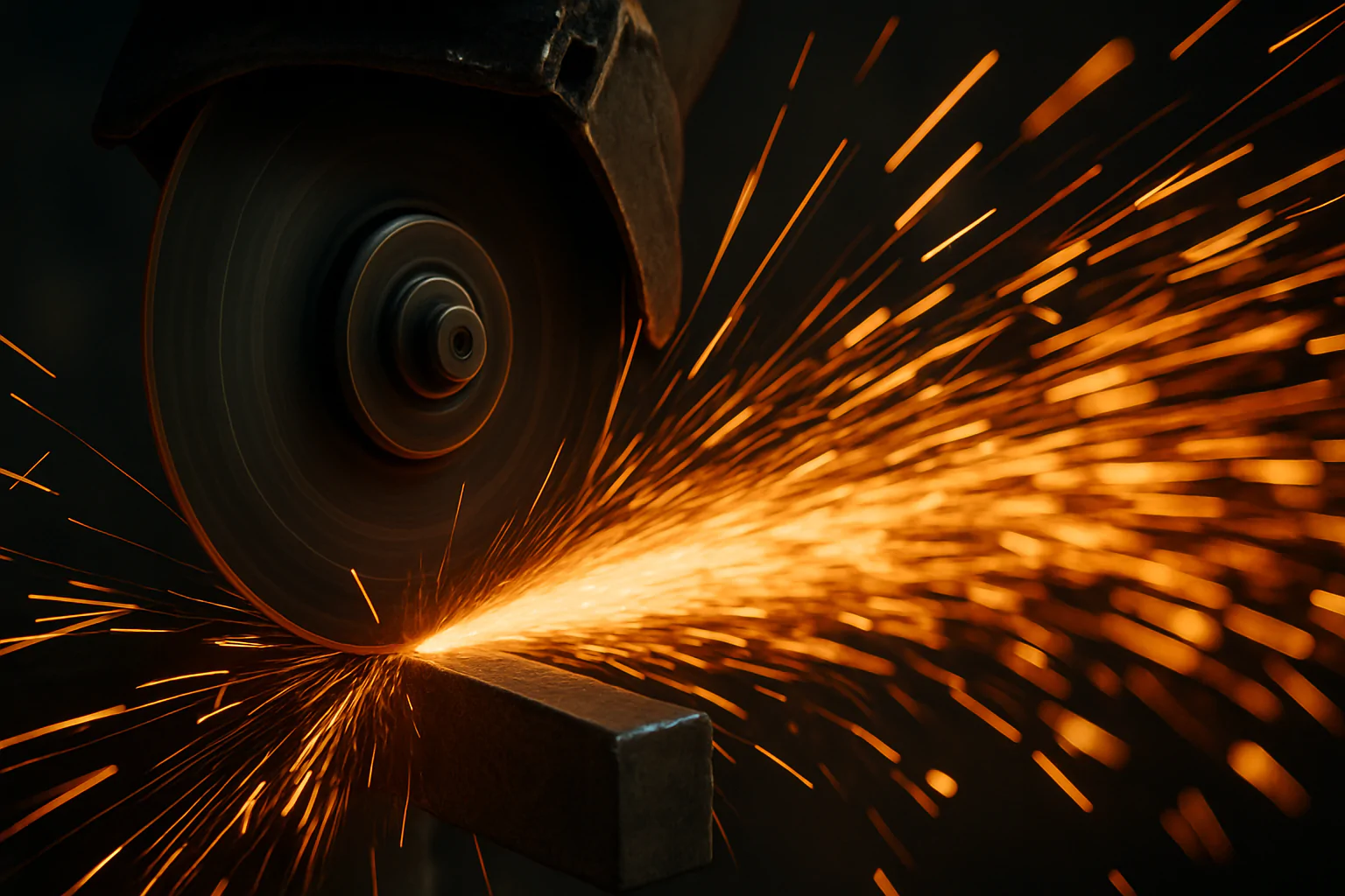 grinding wheel cutting metal